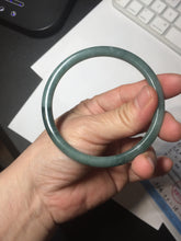 Load image into Gallery viewer, 59.2mm Certified Type A 100% Natural dark green/blue/gray/black slim round cut Guatemala Jadeite bangle GL36-18-3811