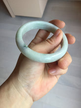 Load image into Gallery viewer, 56.8mm certified Type A 100% Natural sunny green light green Jadeite Jade bangle D140-4008