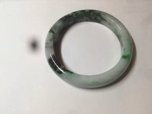 Load image into Gallery viewer, 56.3mm certified 100% natural Type A dark green/sunny green jadeite jade bangle K106-2835