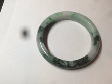 Load image into Gallery viewer, 56.3mm certified 100% natural Type A dark green/sunny green jadeite jade bangle K106-2835