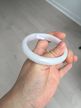 Load image into Gallery viewer, 52mm certified Type A 100% Natural green/purple/white oval Jadeite Jade bangle BM58-0261