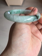 Load image into Gallery viewer, 57mm Certificated sunny green/dark green/white jadeite jade bangle BK119-8242