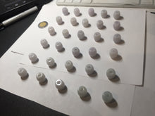 Load image into Gallery viewer, 13.5/12.5mm Type A 100% Natural light purple white Jadeite Jade LuluTong (Every road is smooth) pendant group PA135