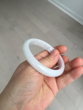 Load image into Gallery viewer, 52mm certified Type A 100% Natural green/purple/white oval Jadeite Jade bangle BM58-0261