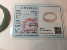 Load image into Gallery viewer, 56.8mm Certified 100% natural Type A oily dark green/ gray (老油青) jadeite jade bangle PB286-0548