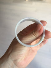Load image into Gallery viewer, 51mm Certified Type A 100% Natural light purple/white square Jadeite Jade bangle BN96-2709