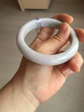 Load image into Gallery viewer, 58.5mm Certified type A 100% Natural sunny green/white/purple(春带彩) Jadeite bangle BS68-2531