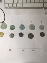 Load image into Gallery viewer, 100% Natural Type A Light Green Gray Jadeite Jade Lucky Fortune Seashell (福贝) Pendant Group PH235