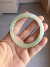 Load image into Gallery viewer, 53.6mm Certified 100% Natural icy watery Crystal Sugar Yellow White(黄冰糖) Nephrite Bangle HN156-9688
