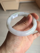Load image into Gallery viewer, 51.5mm certified 100% natural type A icy watery light green/purple jadeite jade bangle BQ1-8154