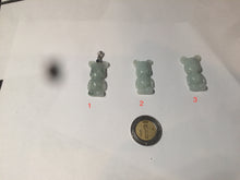 Load image into Gallery viewer, Type A 100% Natural light green jadeite jade cute baby bear pendant BG44