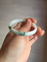Load image into Gallery viewer, 50.2mm Certified Type A 100% Natural white with floating flowers/purple Jadeite Jade bangle BL92-4677
