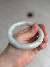 Load image into Gallery viewer, 56.8mm certified 100% natural type A light green/purple/yellow chubby round cut jadeite jade bangle D123-8923