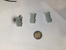 Load image into Gallery viewer, Type A 100% Natural light green jadeite jade cute baby bear pendant BG44