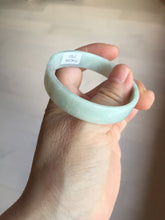 Load image into Gallery viewer, 51mm Certified Type A 100% Natural light purple/white square Jadeite Jade bangle BN98-2703