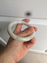 Load image into Gallery viewer, 56.8mm certified 100% natural type A light green/purple/yellow chubby round cut jadeite jade bangle D123-8923