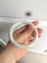 Load image into Gallery viewer, 56.8mm certified 100% natural type A light green/purple/yellow chubby round cut jadeite jade bangle D123-8923