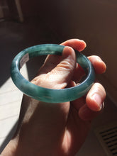 Load image into Gallery viewer, 60.8mm Certified Type A 100% Natural dark green/blue/gray/black Guatemala Jadeite bangle PJ144-1479