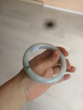 Load image into Gallery viewer, 61mm Certified Type A 100% Natural light green/white jadeite Jade bangle AX80-4362