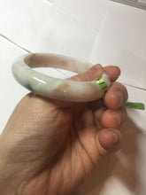 Load image into Gallery viewer, 56.5mm certified 100% natural Type A green purple brown jadeite jade bangle G77-5703