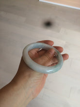 Load image into Gallery viewer, 61mm Certified Type A 100% Natural light green/white jadeite Jade bangle AX80-4362