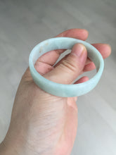 Load image into Gallery viewer, 51mm Certified Type A 100% Natural light purple/white square Jadeite Jade bangle BN98-2703