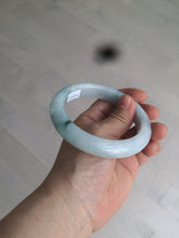 Load image into Gallery viewer, 61mm Certified Type A 100% Natural light green/white jadeite Jade bangle AX80-4362