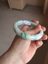 Load image into Gallery viewer, 60.2mm certified Type A 100% Natural light green sunny green light purple Jadeite Jade bangle BK139-5281