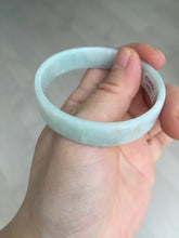 Load image into Gallery viewer, 51mm Certified Type A 100% Natural light purple/white square Jadeite Jade bangle BN98-2703