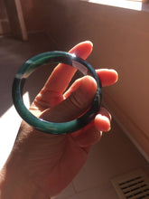 Load image into Gallery viewer, 57.5mm Certified Type A 100% Natural dark green/blue/gray/black Guatemala Jadeite bangle PJ145-1476