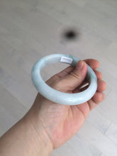 Load image into Gallery viewer, 61mm Certified Type A 100% Natural light green/white jadeite Jade bangle AX80-4362