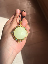Load image into Gallery viewer, 100% Natural yellow/green nephrite Jade(黄玉) pendant HF84