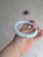 Load image into Gallery viewer, 61mm Certified Type A 100% Natural light green/white jadeite Jade bangle AX80-4362