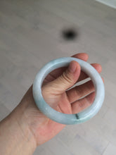 Load image into Gallery viewer, 61mm Certified Type A 100% Natural light green/white jadeite Jade bangle AX80-4362