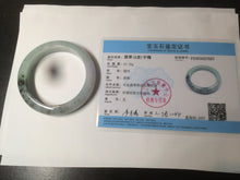 Load image into Gallery viewer, 55 mm Certified type A 100% Natural green/purple/black Jadeite bangle AT97-7557