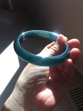 Load image into Gallery viewer, 62mm Certified Type A 100% Natural dark green/blue/gray/black Guatemala Jadeite bangle PJ146-1472