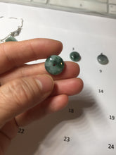 Load image into Gallery viewer, 11-13.7mm Type A 100% Natural dark green gray(油青) Abacus-Bead Peace and Safety Guardian Donuts Buckle jadeite Pendant group PA206(add on item)