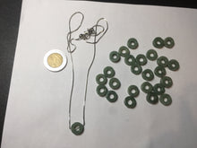 Load image into Gallery viewer, 9.5-10mm Type A 100% Natural light green Guatemala Jadeite Jade small safty ring pendant group PC192 Add on item