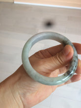 Load image into Gallery viewer, 55 mm Certified type A 100% Natural green/purple/black Jadeite bangle AT97-7557