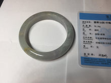 Load image into Gallery viewer, 60mm Certified Type A 100% Natural white/light purple/brown/yellow/gray (FU LU SHOU) Jadeite Jade bangle BF105-8658
