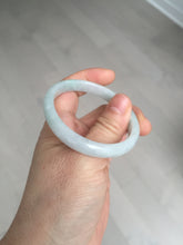 Load image into Gallery viewer, 49mm Type A 100% Natural light green oval Jadeite Jade bangle BM71