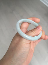 Load image into Gallery viewer, 49mm Type A 100% Natural light green oval Jadeite Jade bangle BM71