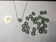Load image into Gallery viewer, 9.5-10mm Type A 100% Natural light green Guatemala Jadeite Jade small safty ring pendant group PC192 Add on item