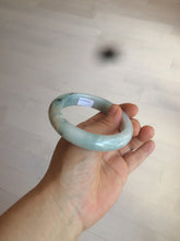 Load image into Gallery viewer, 58mm Certified Type A 100% Natural green/white Jadeite Jade bangle AX79-4354