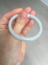 Load image into Gallery viewer, 49mm Type A 100% Natural light green oval Jadeite Jade bangle BM71