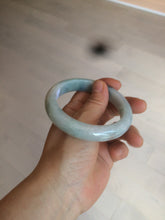 Load image into Gallery viewer, 58mm Certified Type A 100% Natural green/white Jadeite Jade bangle AX79-4354