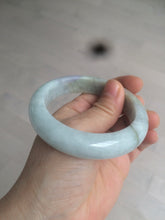 Load image into Gallery viewer, 54.8mm certified type A 100% Natural green/yellow/purple(FU LU SHOU) jadeite jade bangle M82-2114
