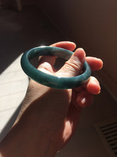 Load image into Gallery viewer, 61mm Certified Type A 100% Natural dark green/blue/gray/black Guatemala Jadeite bangle PJ147-1484