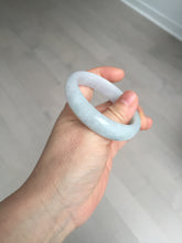 Load image into Gallery viewer, 50mm Type A 100% Natural light green/purple oval Jadeite Jade bangle BM70