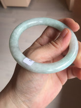 Load image into Gallery viewer, 55mm certified 100% natural type A sunny green/light green round cut jadeite jade bangle BK118-9816